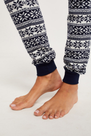 Italian Fashion Arktyka katoenen pyjama voor dames- marineblauw