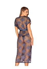 Obsessive Flowlace Kanten lange kimono - Blauw