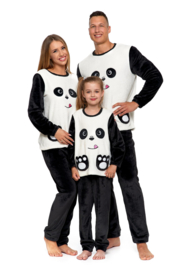 Panda- pyjama/huispak  voor dames - stof zoals bont