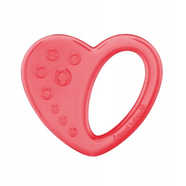 Canpol Babies hart waterbijtring voor baby's - 3m+ Rood