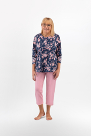 Martel Maria dames pyjama- mouwen 3/4 - 100 % katoen