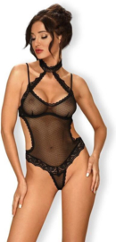 Obsessive- Claudusia- Zwarte Transparante Body Met Kant