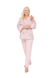 Martel Gloria katoenen damespyjama - licht roze
