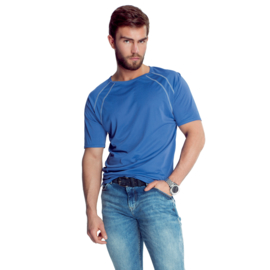 Mewa- T-shirt- Sprint- vegan zijde- blauw