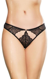 Softline- G-string- zwart