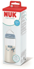 NUK | First Choice | babyfles 300 ml | Wal | 3 maanden + | speen maat : M|