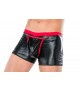 Andalea- sexy boxershort voor heren- glimmende zwart wetlook