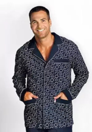 Javier- pyjama- marineblauw- 100% katoen- KORTING- SALE