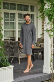 Italian Fashion Balmer heren nachthemd van hoogwaardig katoen - grijs