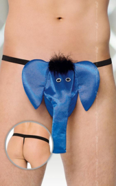 Softline Collection - Grappig olifanten string voor heren blauw