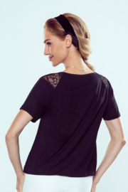 Eldar- Filippa- mooie dames blouse - zwart met kant