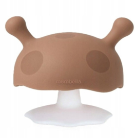 Mombella - rustgevende mushroom bijtring – voor tandjes en kalmering- 3m+- Mocha Loca