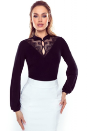 Kordelia elegante blouse van Eldar- zwart,.