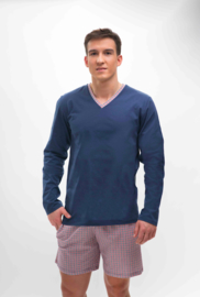 Martel- Piotr-  pyjama- marineblauw- 100% Katoen - gemaakt in Europa