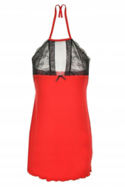Carina  viscose chemise rood
