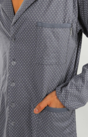 Sesto senso- pyjama- graphite kleur- lange mouwen- 100 % katoen