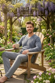 Martel Roman pyjama grijs 100% katoen- gemaakt in Europa