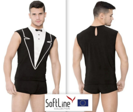 Softline - Ober outfit -zwart