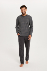 Italian Fashion Balmer- lange pyjama voor heren - 100% katoen, grijs