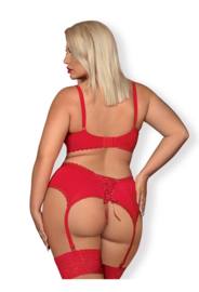 Obsessive Jolierose jarretelsetje - rood