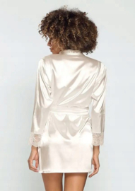 DKaren Gina elegante satijnen kimono - wit