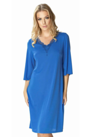 Mewa Elena nachthemd van vegan zijde  blauw