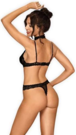 Obsessive- Claudusia- Zwarte Transparante Body Met Kant