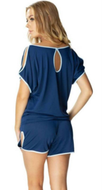 Mewa- Agata pyjama- donkerblauw