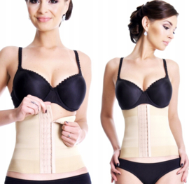 Afslankband - Shapewear -Shaper Korset Vet Verbranden - Waist Trainer - Zwangerschap buikband - Corrigeert taille en buik - Beige - maten:  S-XL  - unisex -