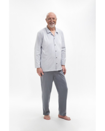 Martel- Antoni- pyjama- grijs- 100% katoen- gemaakt in Europa