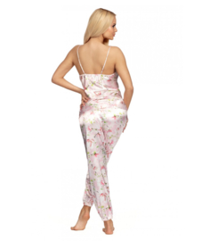 Donna- Donatella - satijnen pyjama luxe - roze