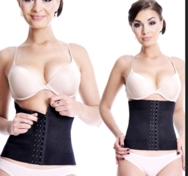 Afslankband - Shapewear -Shaper Korset Vet Verbranden - Waist Trainer - Postpartum buikband - Corrigeert taille en buik - Zwart - maten:  S-XL  - unisex -