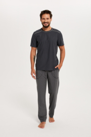 Italian Fashion Abel - pyjama voor heren - 100% jersey katoen, grijs