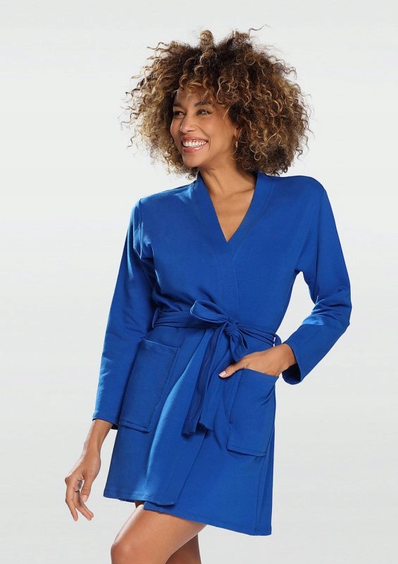 Katoen korte kamerjas met zaken - DKaren Pola, blauw