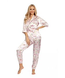 Donna - Donatella- Satijnen Kimono- roze