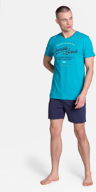 Henderson Laze heren pyjama turquoise