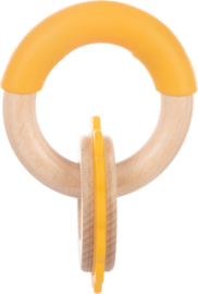 Canpol Babies Lion Houten en siliconen bijtring voor baby's -0m+