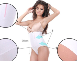 Corrigerende slip met hoge taille - onzichtbare correctieslip met beugels - nude (beige)