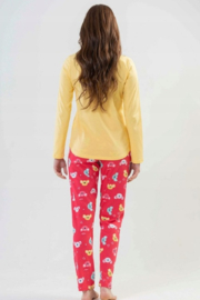 Kleurrijke pandaberen- dames pyjama van Vienetta- 100% katoen