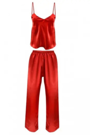 Iga. -  hoogwaardige satijnen pyjama - rood