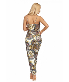 Donna- Donatella - satijnen  pyjama luxe - beige