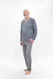 Martel Roman pyjama grijs 100% katoen- gemaakt in Europa