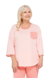 Damespyjama van zuiver katoen van hoge kwaliteit - Martel Felicja - roze