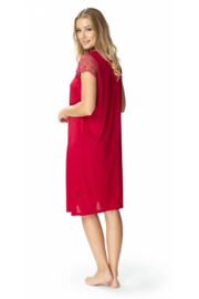 Mewa Dolce Vino nachthemd - vegan zijde - bordeau rood