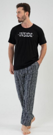 Vienetta | heren pyjama| korte mouwen | lange broek |  100% katoen |