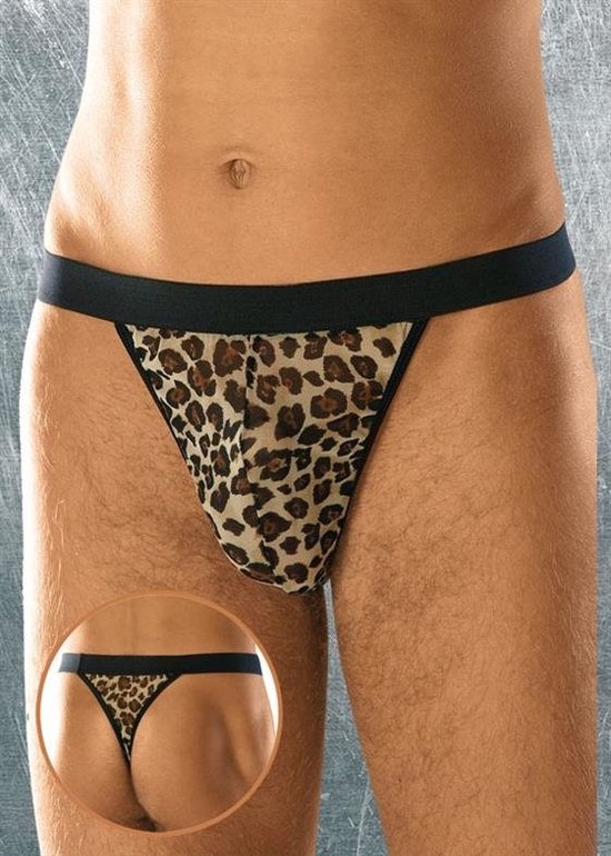 SoftLine Collection | Sexy transparente heren string panterprint | korting | sale S t/m L