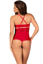 Obsessive body met Open Kruis - Rood