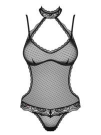 Obsessive- Claudusia- Zwarte Transparante Body Met Kant