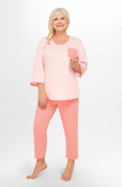 Damespyjama van zuiver katoen van hoge kwaliteit - Martel Felicja - roze
