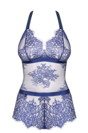 Obsessive Flowlace Kanten Body - Blauw